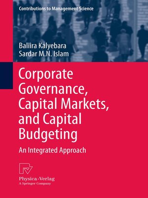 cover image of Corporate Governance, Capital Markets, and Capital Budgeting
